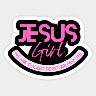 Jesus girl// lover of jesus Sticker